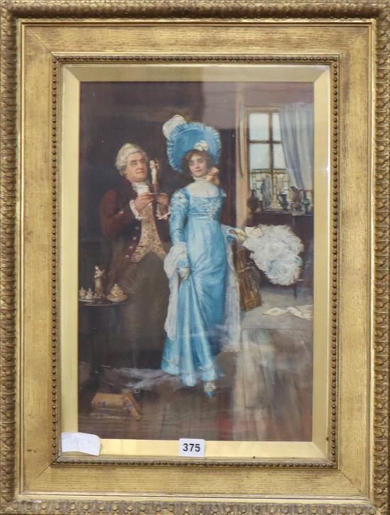 Edward Clifford (1858-1910), Objets DArt, signed, watercolour, old label verso, 44 x 29cm